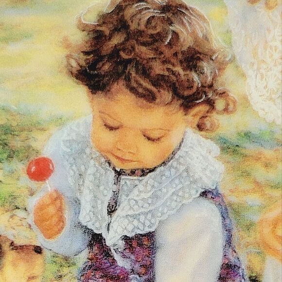 Vintage Reco "Delightful Bundles" By Sandra Kuch Porcelain Collectors Plate 1992 - Picture 4 of 10